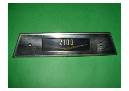 Mostrina vano radio per cruscotto Fiat 2100 (con 2 perni di fissaggio)