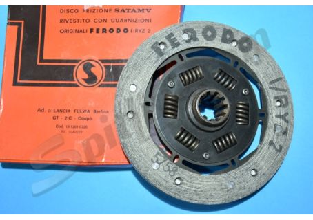 Disco frizione Satamv con guarnizioni Ferodo diam. 180 (10 cave) Lancia Fulvia  Berlina GT, 2C, Coupè