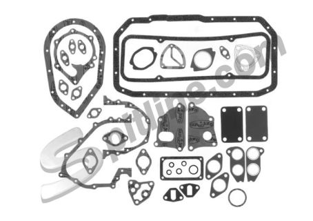 Serie guarnizioni motore (senza guarn. testa cilindro) Fiat AR 51/AR 51B/AR 59 militare ('51-'59), Campagnola benzina ('51-'59) Mot. 105A.007