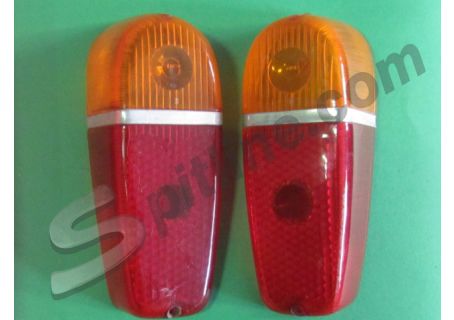 Coppia plastiche Giuntini per fanali posteriori Fiat 600 2^ serie, 600 Multipla