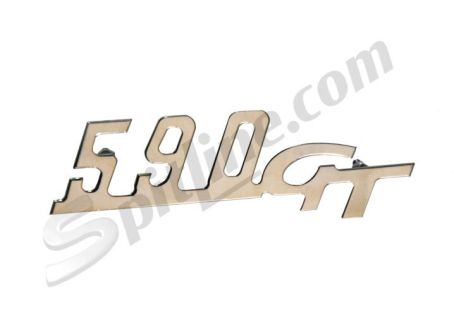 Scritta 590GT per cofano motore Fiat 500 Giannini
