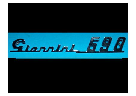 Scritta Giannini 590 per cruscotto Fiat 500 Giannini