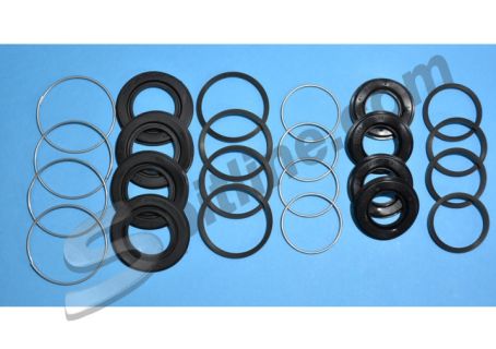 Serie gommini pinze freno anteriori imp. Girling Lancia Fulvia 5 marce Berlina, Fulvia Coupè 1300 2^ serie, Fulvia 3, Sport 5 marce, HF 1600 2^ serie, Flavia ('70→), Lancia 2000 e HF ('70-'74), Flavia 820 Berlina - Fiat Dino 2400