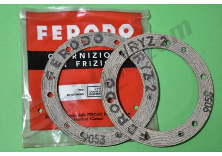 Coppia guarnizioni Ferodo per disco frizione Fiat 500 F-500 L, Fiat 126
