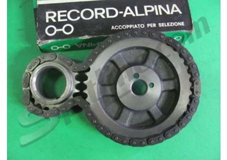 Gruppo comando distribuzione con catena a rulli Fiat 1300-1500