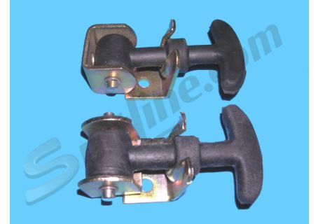 Coppia ganci in gomma tipo piccolo per chiusura cofano