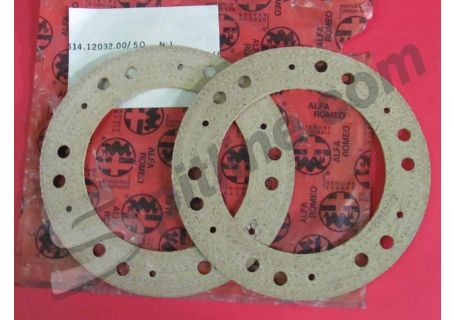 Coppia guarnizioni diam. 200 per disco frizione (comando meccanico) Alfa Romeo Giulia TI, GT Junior 1300, Duetto Spider Junior 1300, Giulia Super 1600