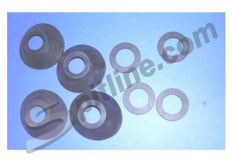 Guarnizioni per revisione pinze freno posteriori imp. Dunlop (diam. 33) Lancia Fulvia Coupè e Sport 1^ serie ('64-'70) [escluso Rallye 1,3S], Flavia Coupè ('65-'68)