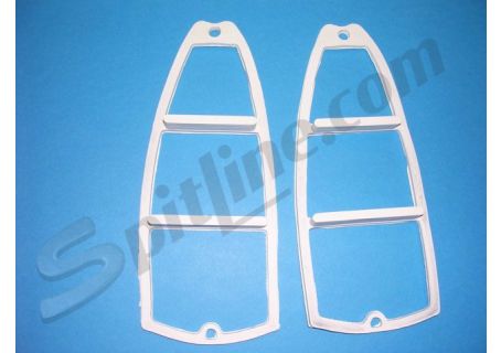Coppia guarnizioni interne bianche fanali posteriori Autobianchi Bianchina Normale 4 posti ('62-'69), Bianchina Panoramica ('60-'69)