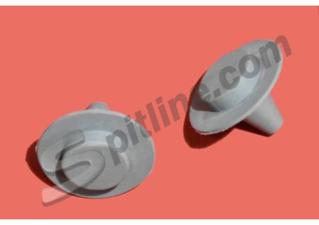 Coppia gommini grigi sportello serbatoio benzina Alfa Romeo GT Junior 1300/1600, GTA, GT V. 1750/2000 Bertone ('65-'76), 1750/2000 Berlina