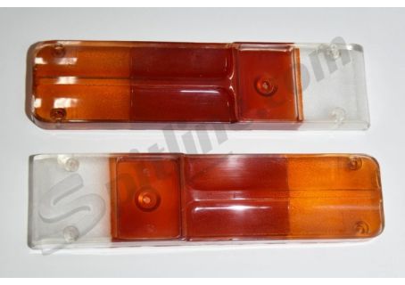 Plastiche per fanali posteriori con base in metallo tipo Altissimo Alfa Romeo Giulia TI, TI Super