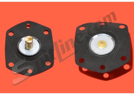 Coppia membrane pompa di ripresa (con intaglio) Alfa Romeo Alfetta, Giulietta per carburatori Solex 40 ADDHE 15-16-20-23-24-27-30-31-32