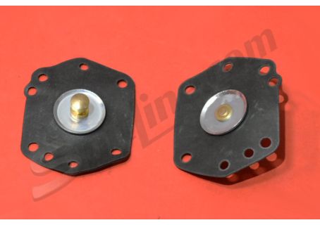 Coppia membrane pompa di ripresa per carburatori Alfa Romeo Giulia Nuova Super 1300/1600 Solex 40 ADDHE 19, C40 ADDH E/1, C40DDH-6