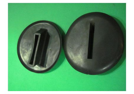 Coppia guarnizioni staffe paraurti posteriore Fiat 124 Spider 2^serie