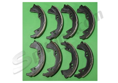 Kit 8 ganasce freno a 3 fori Fiat 600 D 1^ serie, 500 Giardiniera 1^ serie, 850 1^ s.