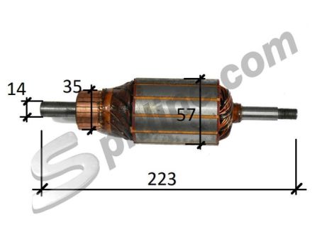 Indotto dinamo Fiat 600 D, 1100/103 (verificare compatibilità prima dell'acquisto)