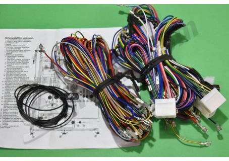 Cablaggio impianto elettrico Fiat 500 L con schema di installazione - Alta Qualità ASI