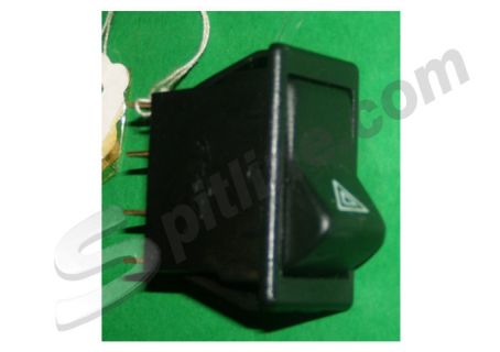 Interruttore luci di emergenza colore nero Fiat Panda 30-45