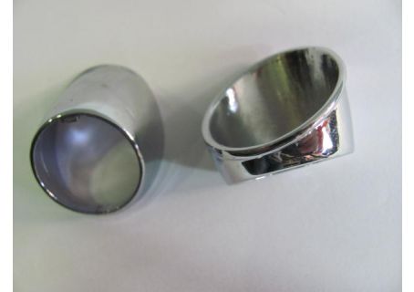 Coppia mostrine cromate per perni bracci tergicristallo Lancia Fulvia Berlina, Coupé, HF, Sport