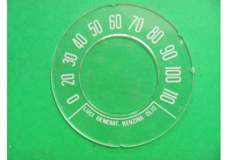 Vetrino per strumento tachimetro - contachilometri Fiat 500D ('64) 110 km/h