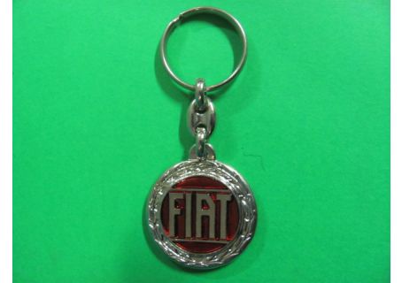 Portachiavi rotondo con logo Fiat
