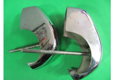 Coppia rostri paraurti Fiat 1100/103 Export/Special (alcune imperfezioni di cromatura)