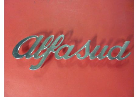 Scritta posteriore in alluminio lucido mm.172 Alfasud
