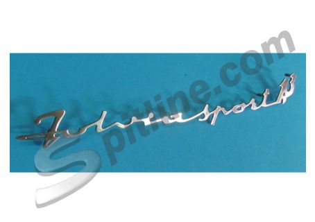 Scritta in acciaio per cofano anteriore Lancia Fulvia Sport 1,3