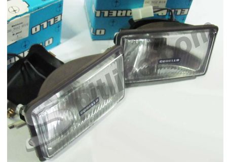 Coppia fanali fendinebbia Carello 06.302.816 Crystal 444 Jod bianchi da incasso