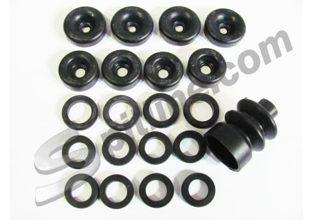 Kit gommini per revisione cilindretti e pompa freno Fiat 1100 T, 1100 T2
