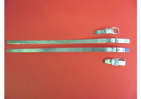 Coppia fascette a scatto per tubo dalla presa aria alla scatola filtro Alfa Romeo Giulietta, Giulia Super 1^serie GT Junior 1300/1600/1750 1^ serie (mod. scalino), Duetto Spider 1^ serie 1300/1600/1750 (Osso di Seppia) 