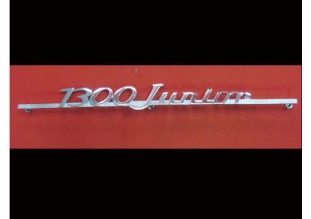 Scritta posteriore cromata mm. 240 1300 Junior con barretta Alfa Romeo Duetto Junior 1300