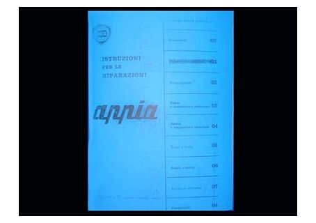 Istruzioni per le riparazioni in fotocopia Lancia Appia 1^, 2^ e 3^ serie