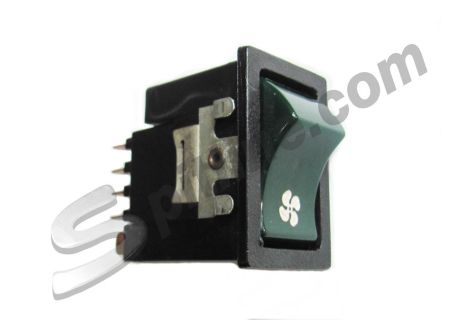 Interruttore ventilatore verde usato Alfa Romeo Duetto Spider Coda Tronca ('80-'86)