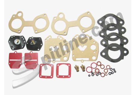 Serie guarnizioni per coppia di carburatori Solex 40 DDH 3-5-7-8 Alfa Romeo Giulia Super ('69), GT V. 1750/2000 Bertone, Berlina 1750/2000, Alfetta 1600 GT, Alfetta 1800 GT, Alfetta 2000 GT