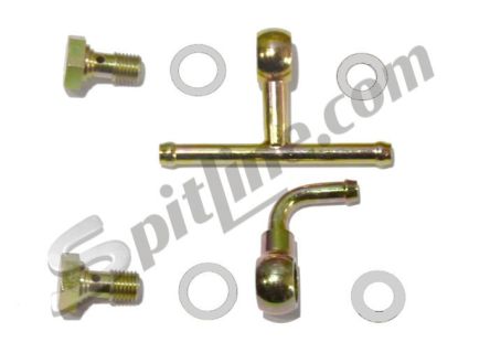Kit raccordi banjo per montaggio in coppia di 2 carburatori Weber DCOE - DCO/SP