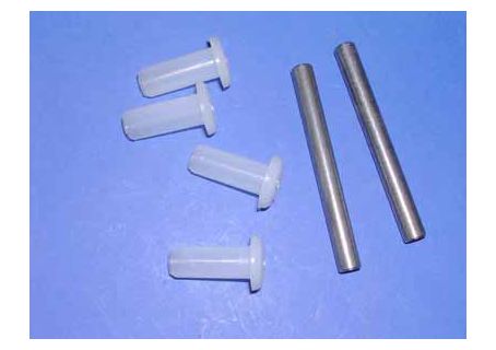 Kit 4 boccole+2 perni per cerniere porta Fiat 500 F/L/R