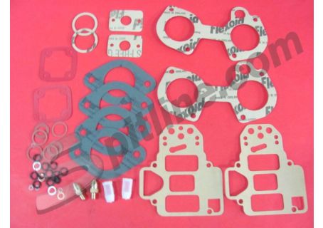 Serie guarnizioni per revisione coppia di carburatori Weber 40 DCOE Alfa Romeo Giulia, GT, Duetto Spider, Berlina 1750/2000, Giulietta 1,8/2,0 3^ serie (1983), Alfa 90 1800cc. (1986) - Lotus Elan GT - Simca 1000 Rally 3 (1978)