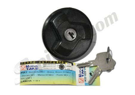 Tappo benzina Fiat Barchetta ('99→), Brava, Bravo (7/'98→), Ducato ('99→), Marea (07/'98→), Punto ('98→), 600 (5/'98→) - Lancia Y ('98→)