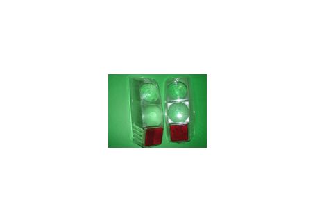 Coppia plastiche trasparenti per modifica fanali posteriori Fiat 500F/L/R