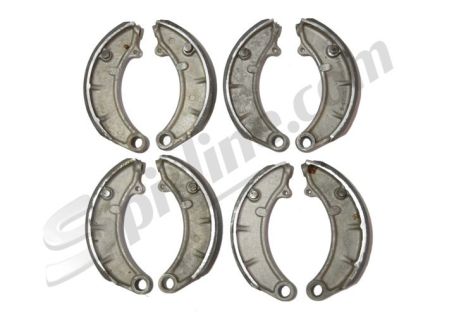 Serie 8 ganasce freno revisionate Fiat 508, 500 A/B/C Topolino