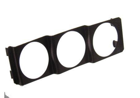 Pannello portastrumenti a 3 fori (52 mm) per inserimento nel foro autoradio