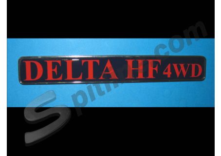 Scritta in plastica (mm 235x35) Delta HF 4 WD per Lancia Delta 2^ serie ('86)