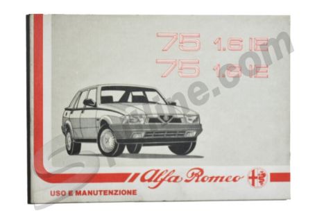 Libretto uso e manutenzione usato Alfa Romeo 75 1.6 IE, 1.8 IE (1^ edizione 10/'89)