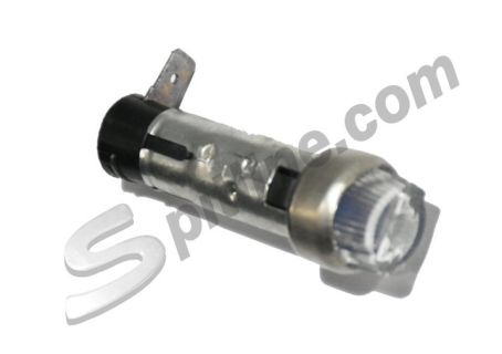 Luce blu spia cruscotto colore blu Fiat 500, 600, 1100, 600T ecc. con portalampada attacco a "lamella"