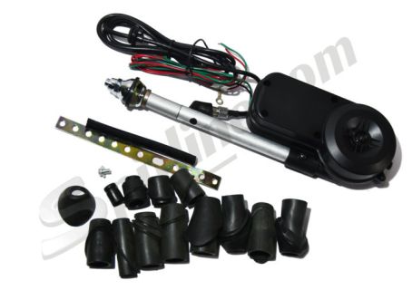 Antenna elettrica automatica 12 V. con stelo telescopico cromato