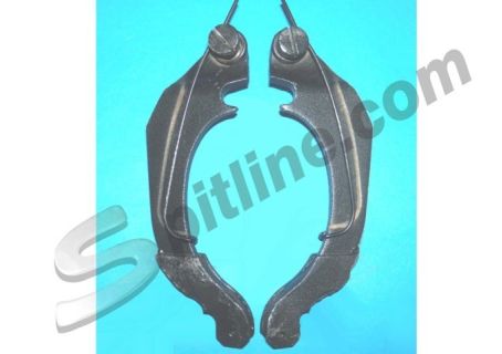 Coppia leve usate con molle comando ceppi freno a mano Lancia Fulvia 2^ serie ('70→)