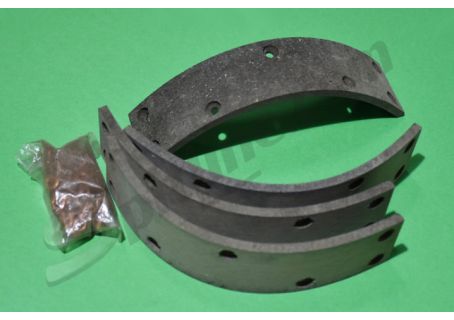 Serie guarnizioni con rivetti per ganasce freno anteriori Austin-Innocenti Mini Minor 850, 1000, 1001