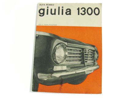 Libretto uso e manutenzione usato Alfa Romeo Giulia 1300 (edizione 03/'65)
