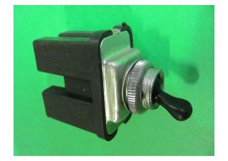 Interruttore tergicristallo (4 innesti lamellari) con ghiera in metallo Fiat 500 etc.